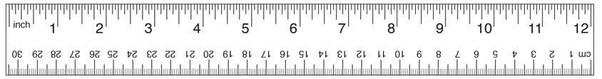 Printable 6 inch 12 inch Ruler Actual Size in Mm, Cm Scale