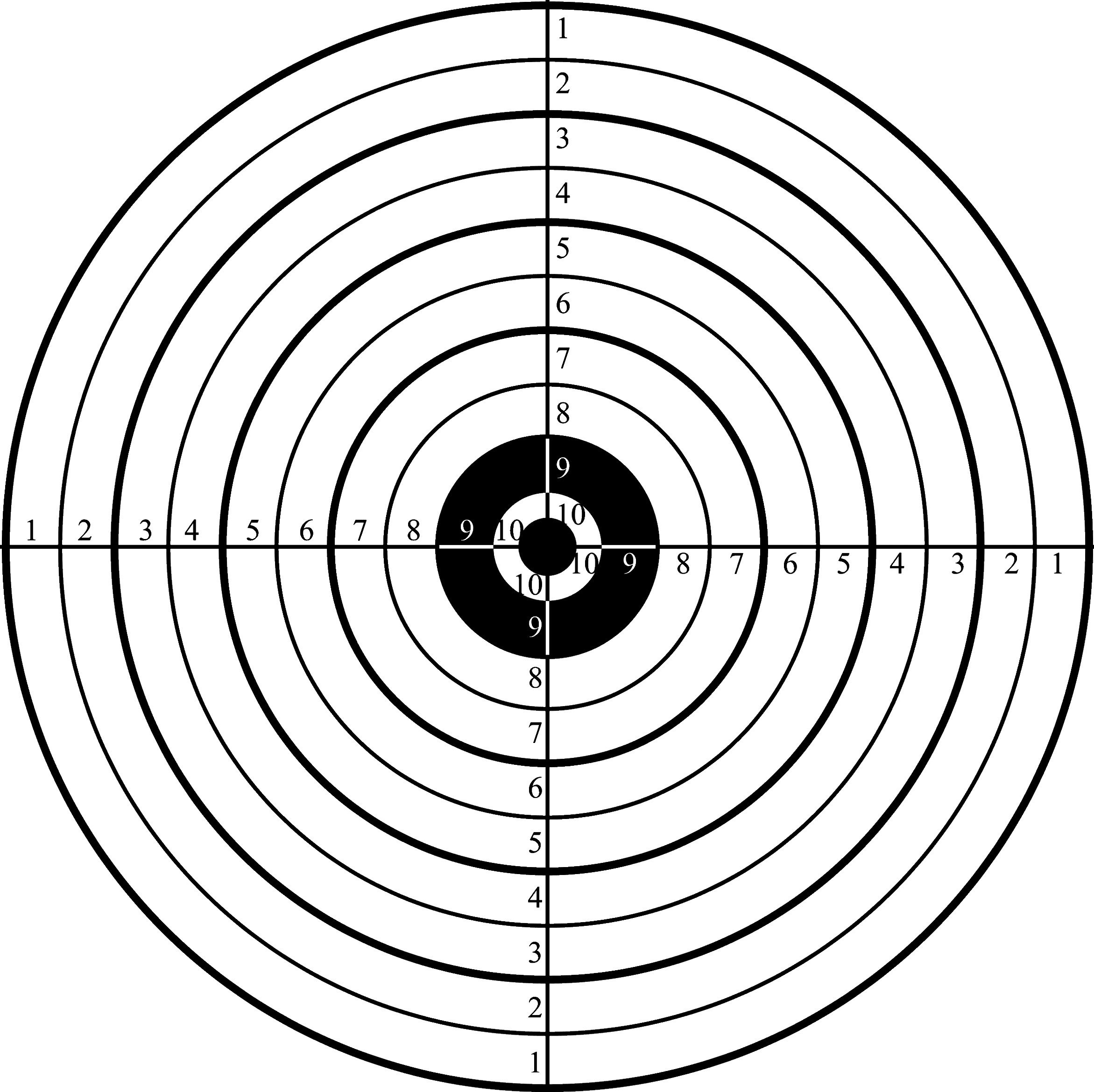 Printable Shooting Targets for Pistol, Rifle, Airgun, Archery