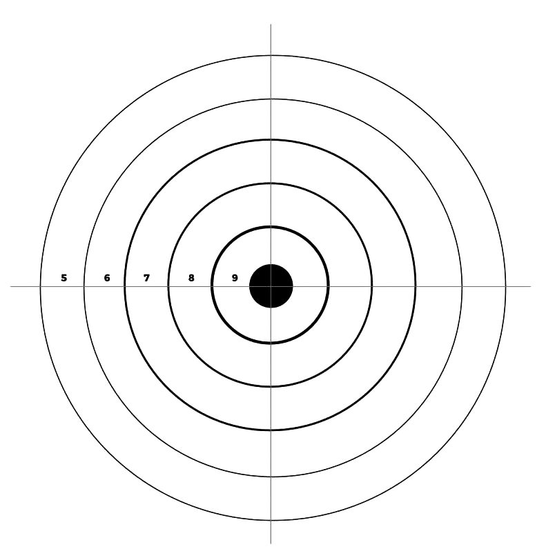 Printable Shooting Targets for Pistol, Rifle, Airgun, Archery