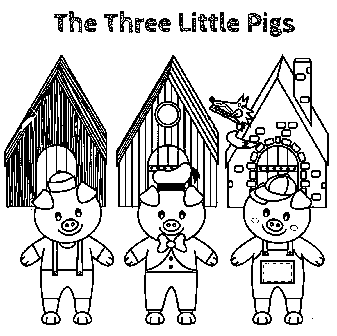 Three Little Pigs Story Printable With Pictures One Platform For
