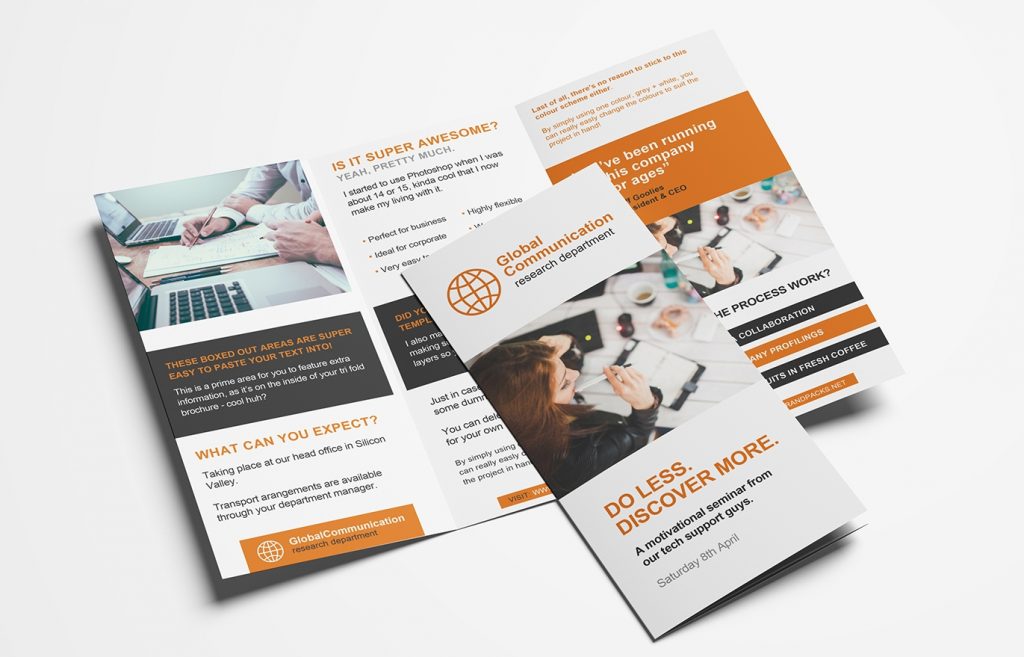 Free Brochure Templates For Word - One Platform For Digital Solutions