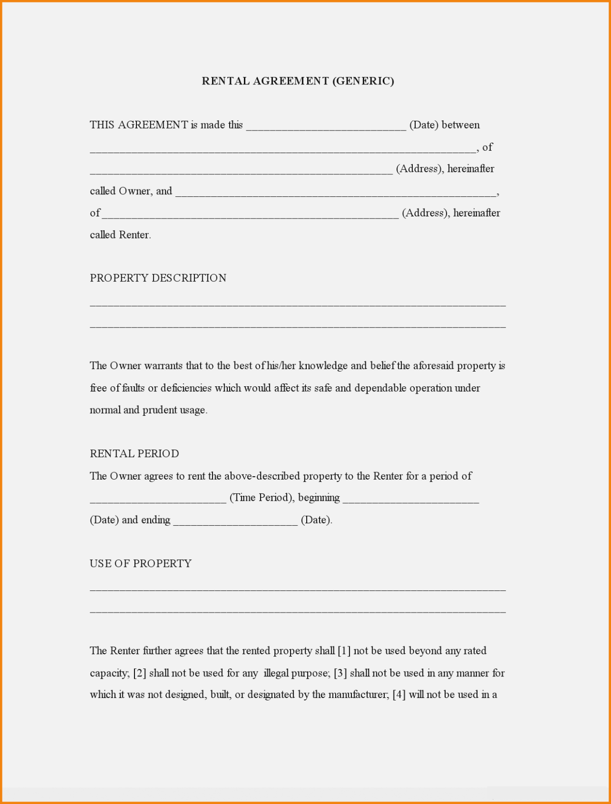 Free Printable Basic Rental Agreement Digitally Credible Calendars Free Printable Basic Rental