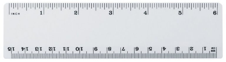 actual size ruler measurements