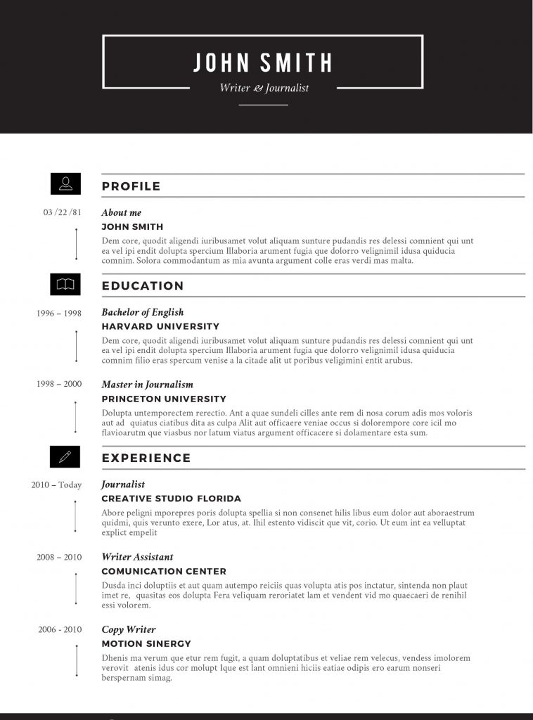 Printable Resume Templates Format Sample Printable Resume Templates Format Sample