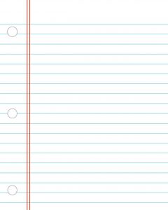 printable notebook paper college wide ruled