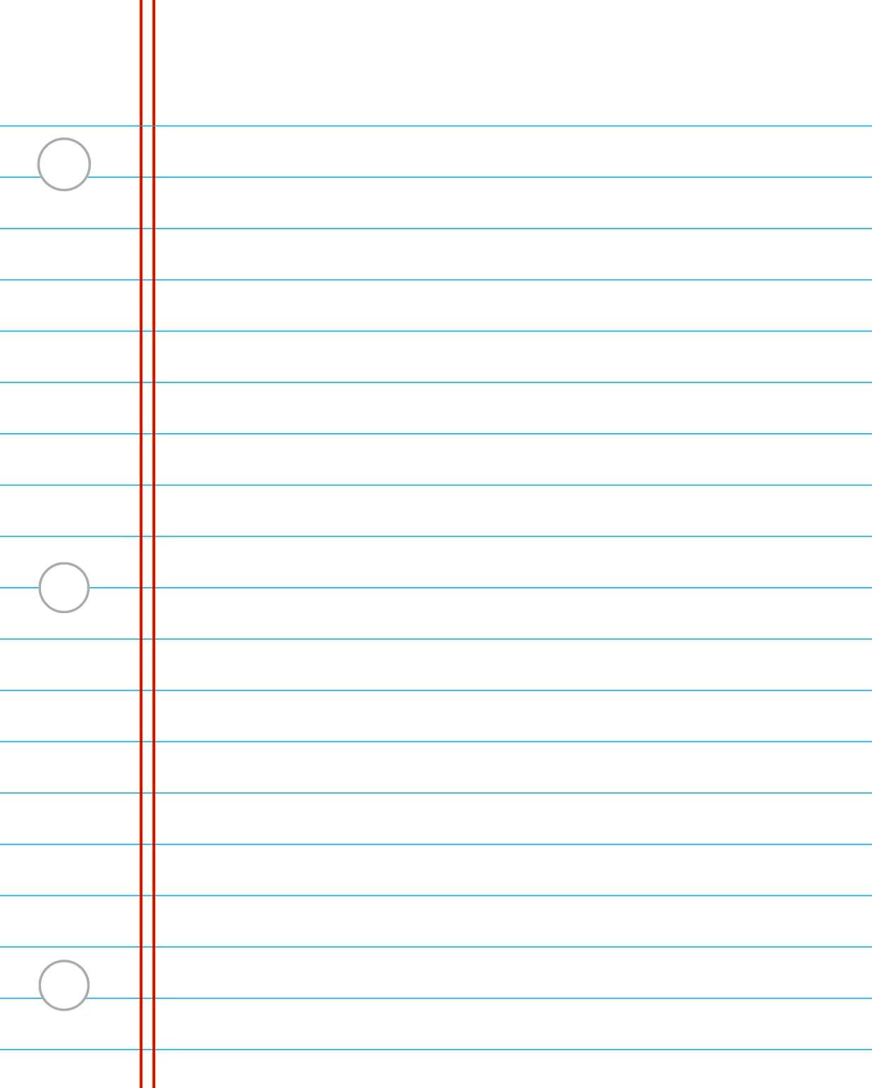 Wide Lined Paper Printable