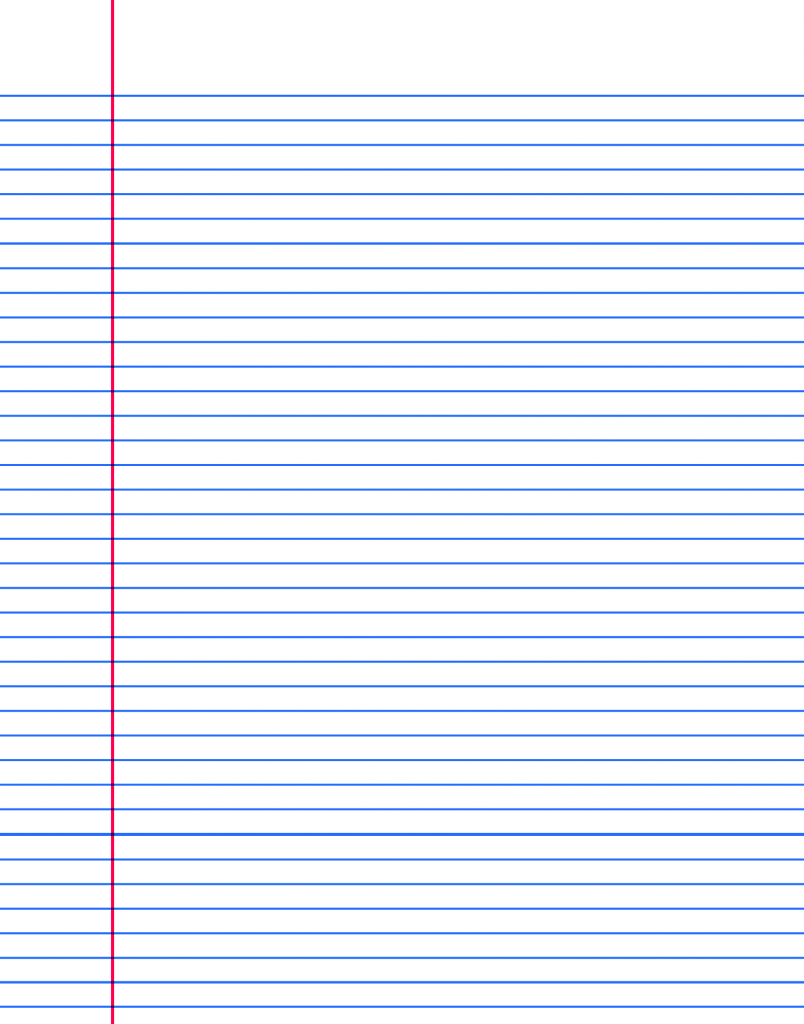 printable notebook paper college wide ruled