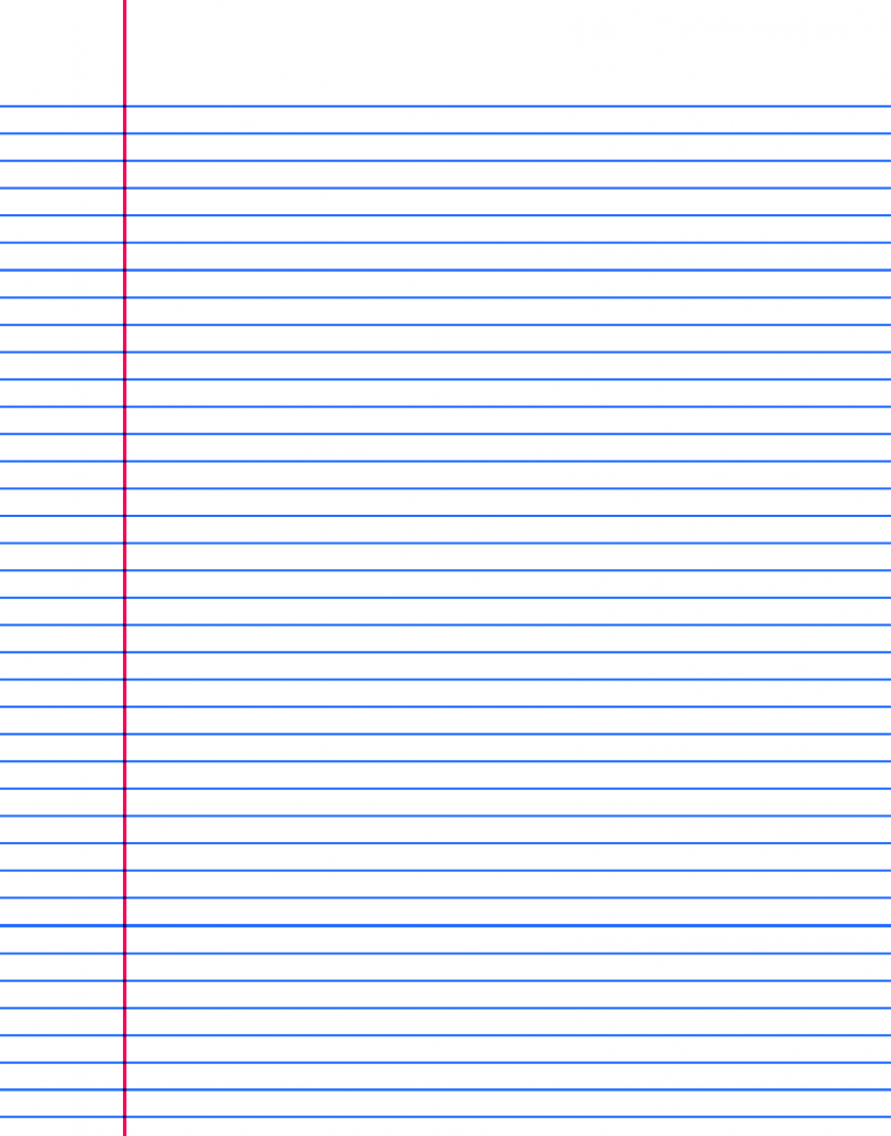 Printable Notebook Paper College Wide Ruled