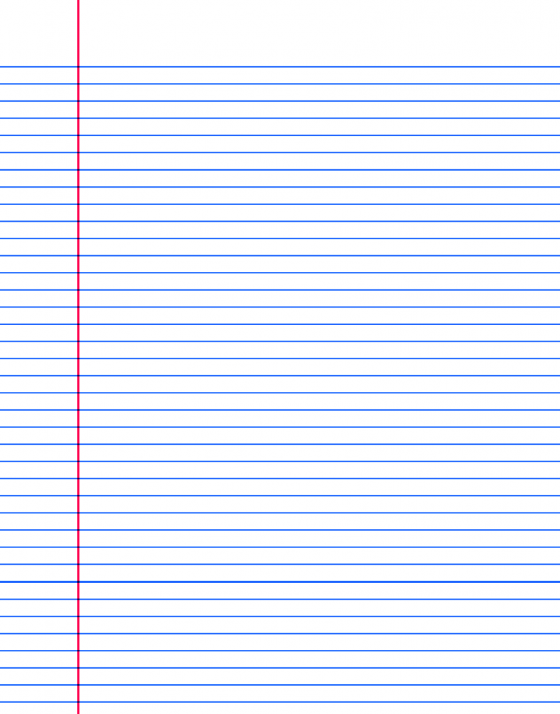 Free Printable Notebook Paper
