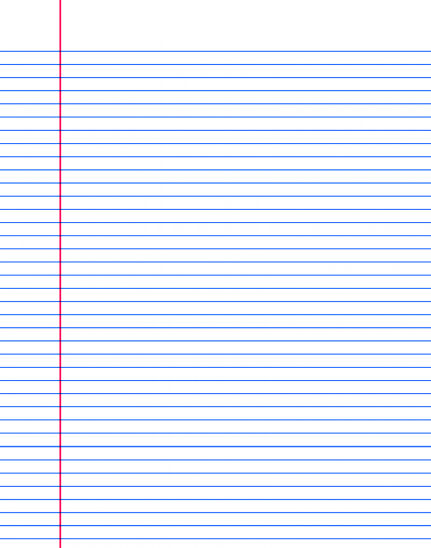 Printable Notebook Paper College Wide Ruled
