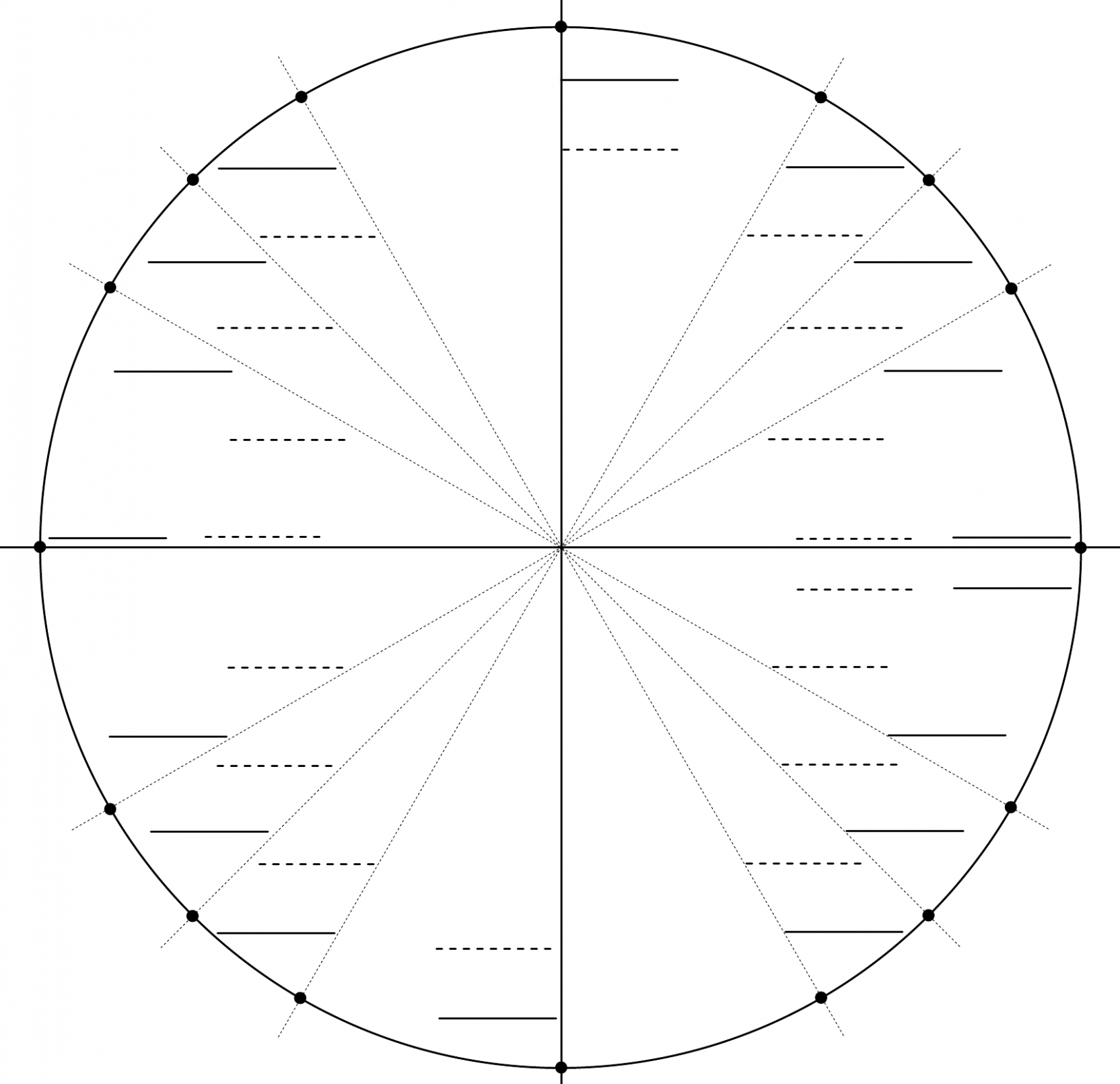 Printable Blank Unit Circle Printable Word Searches