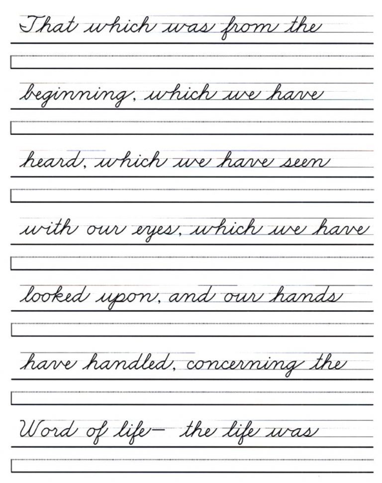 Free Printable Calligraphy Handwriting Worksheets For Adults