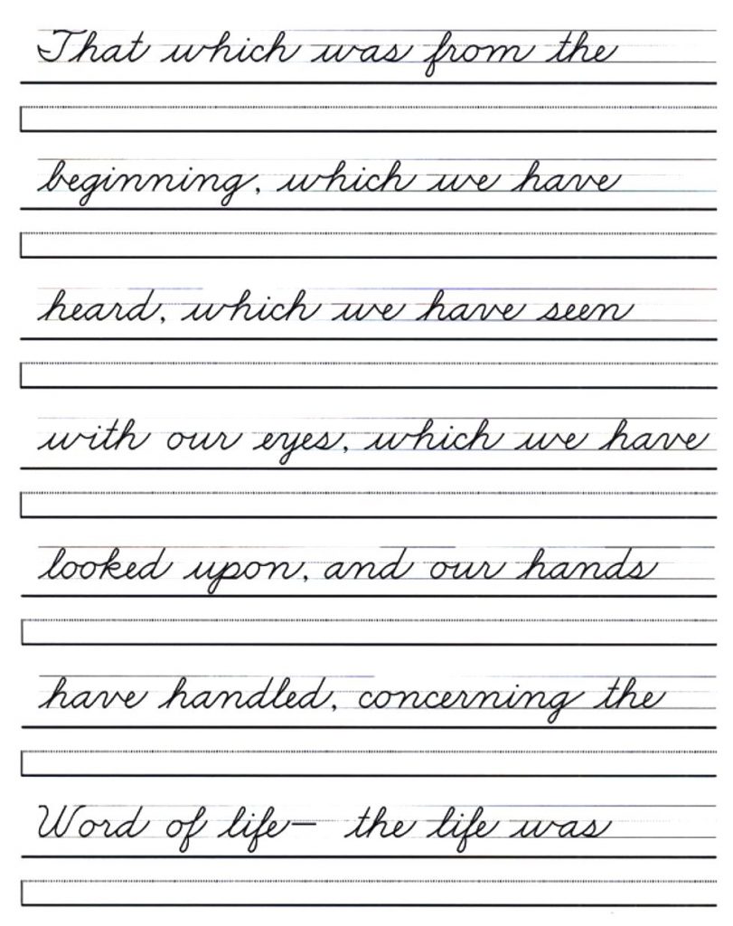 Free Printable Handwriting Practice Sheets