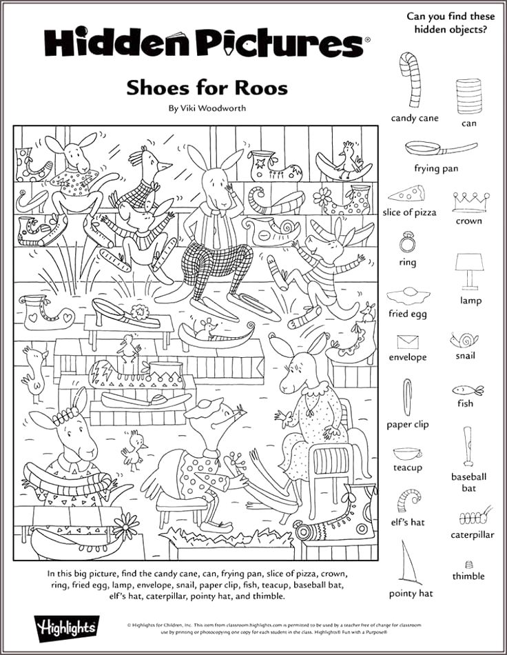 Highlights Hidden Pictures Free Printables