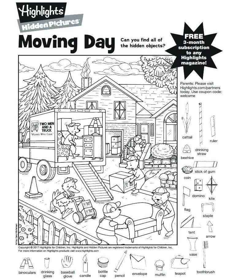 Highlights Hidden Pictures Free Printables