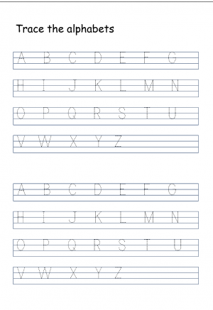 Printable Letter Tracing Worksheets for Kindergarten Preschool