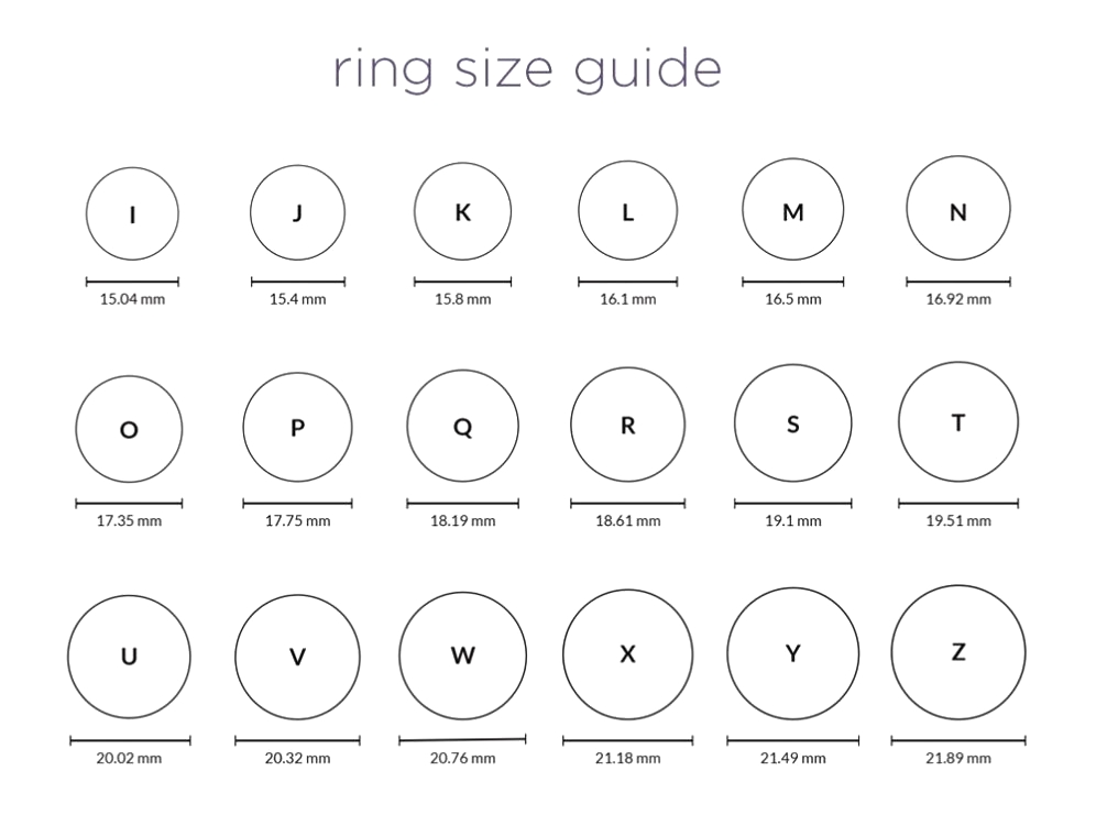 Printable Ring Size Chart Mens