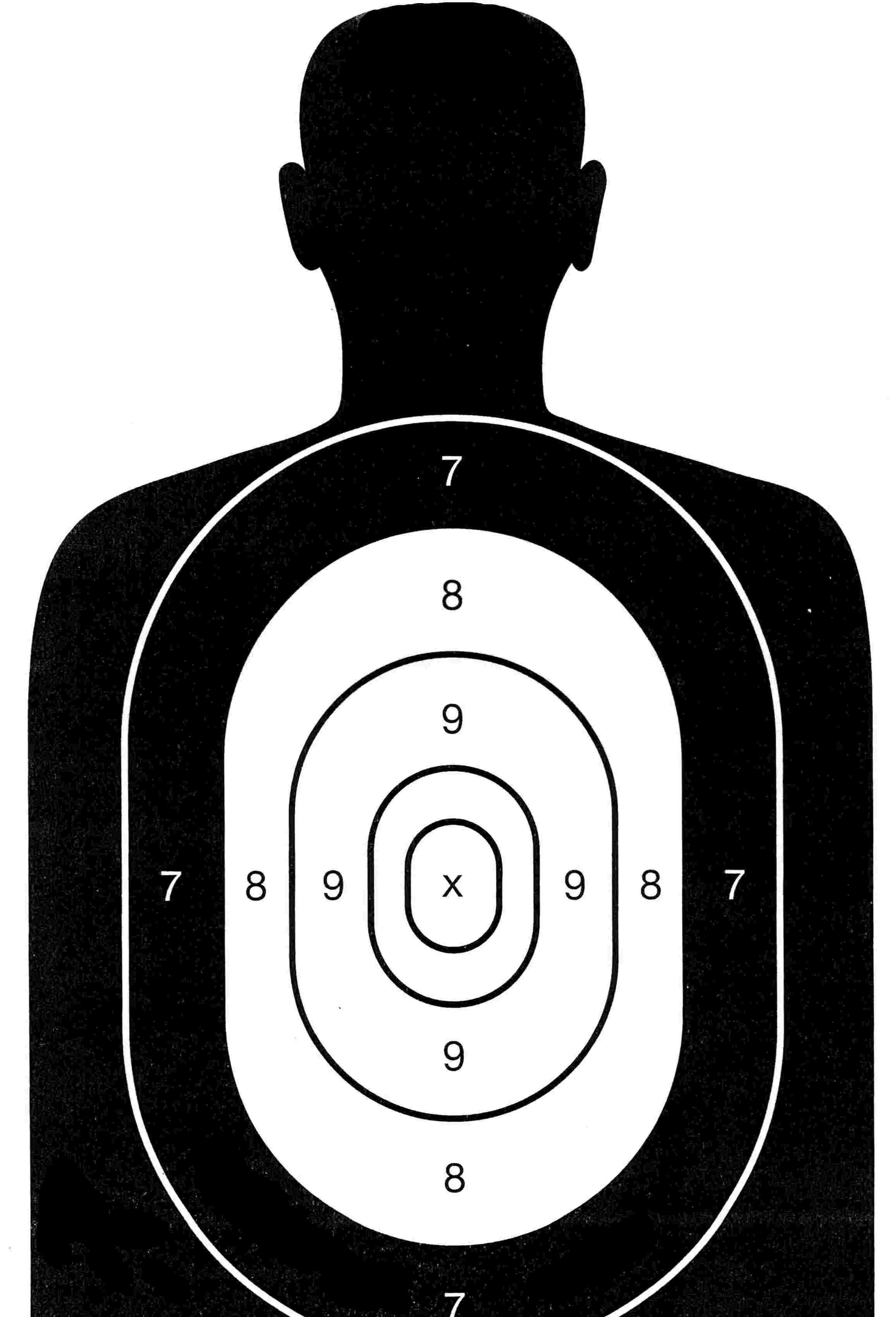 Human Printable Shooting Targets