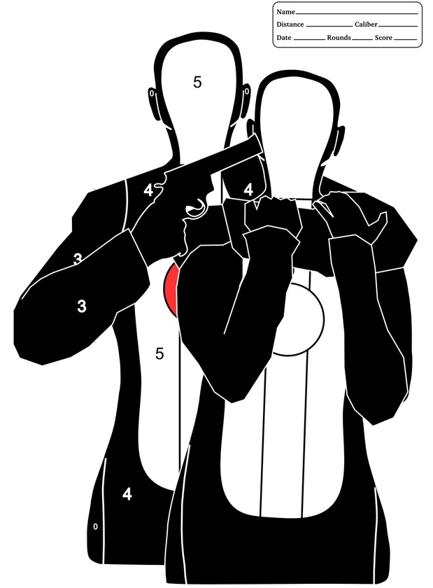 Printable Shooting Targets For Pistol Rifle Airgun Archery Vintage 