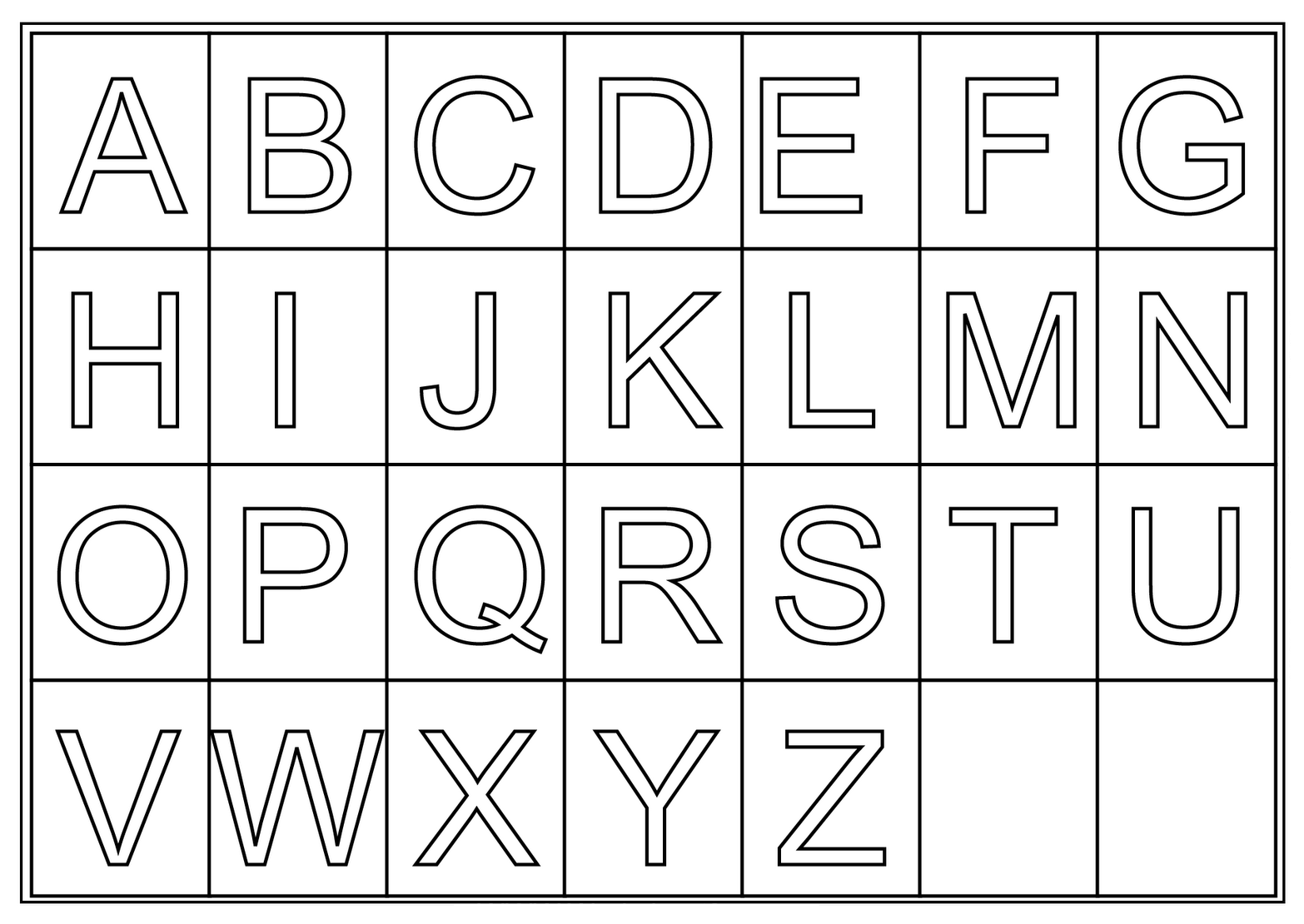 Printable Abc Alphabet