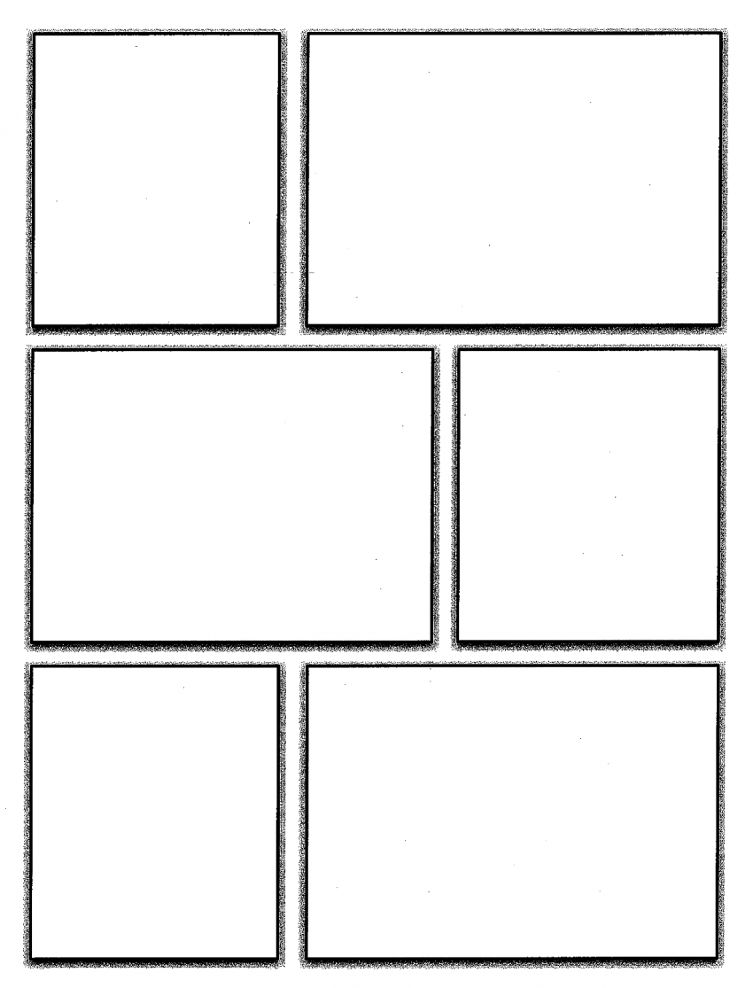 Free Printable Comic Strip Template Pdf