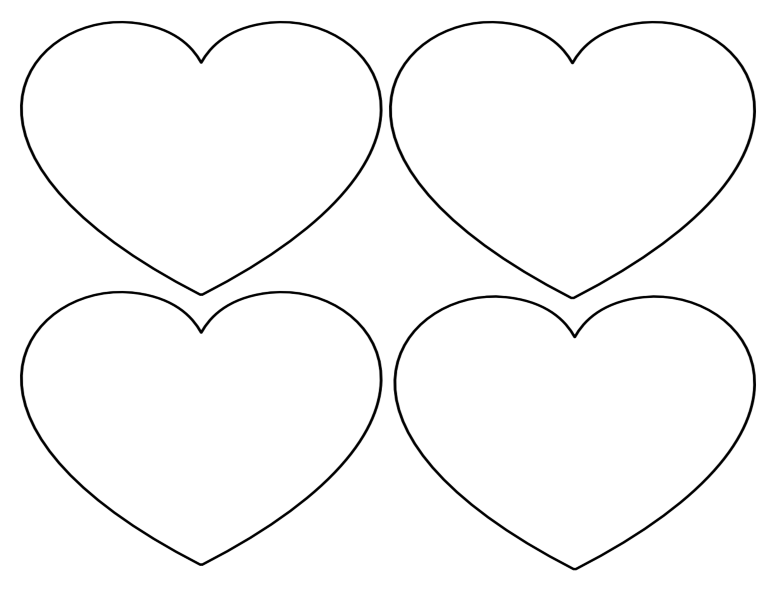 Free Printable Heart Template for Love - Digitally Credible Calendars ...