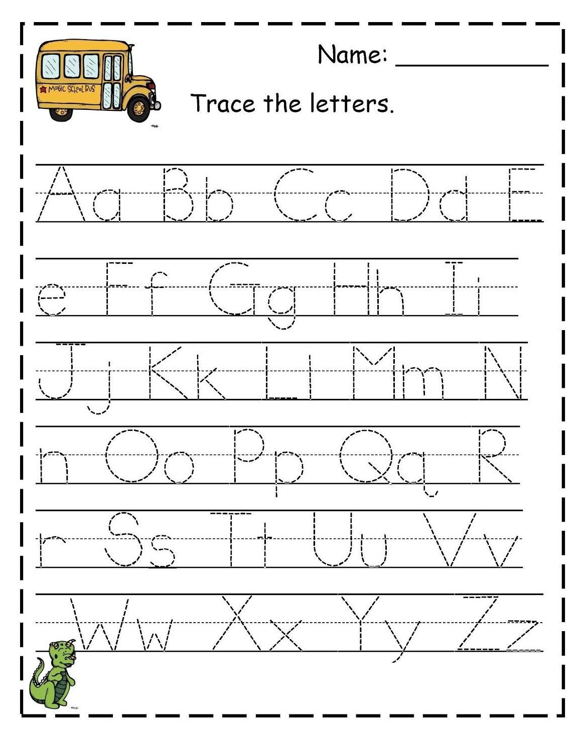 Free Printable Tracing Sheets for Preschool Kindergarten Kids