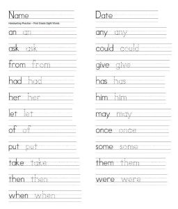 Penmanship Practice Sheets for Adults & Kindergarten - One Platform For