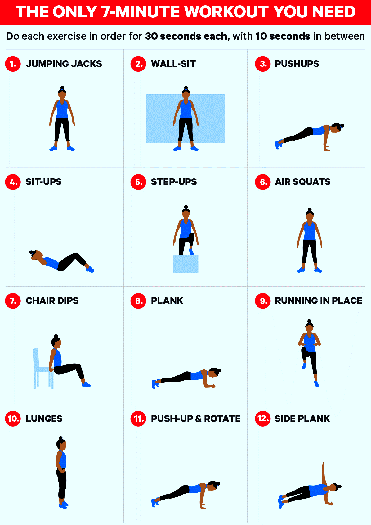 30 Minute The 7 Minute Jumpstart Workout for push your ABS