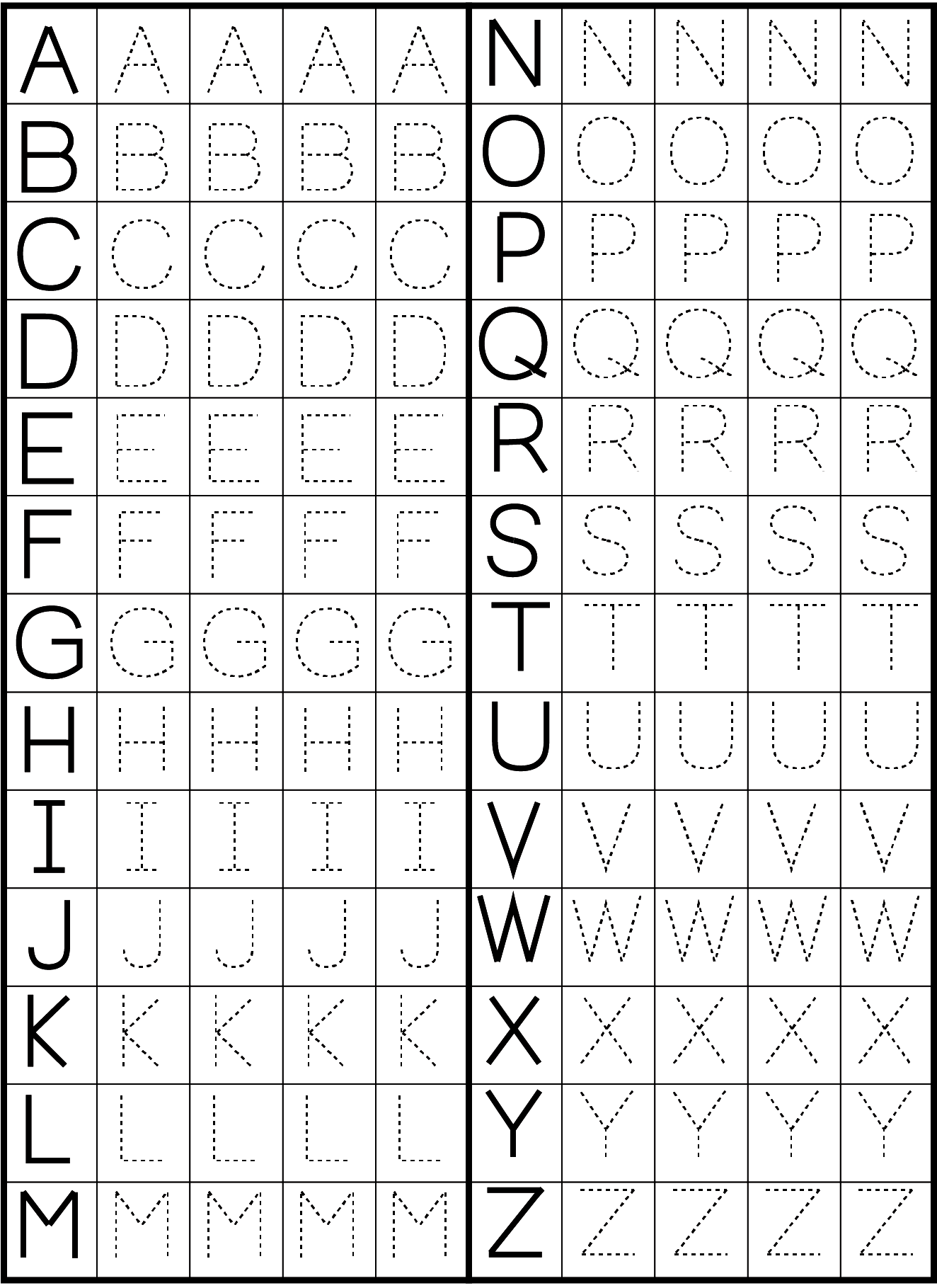Free Printable Tracing Worksheets Preschool Word Alphabetworksheetsfree 