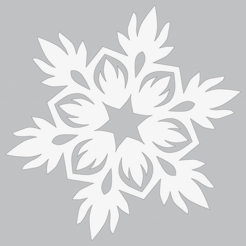 Easy Paper Snowflake Template Printable