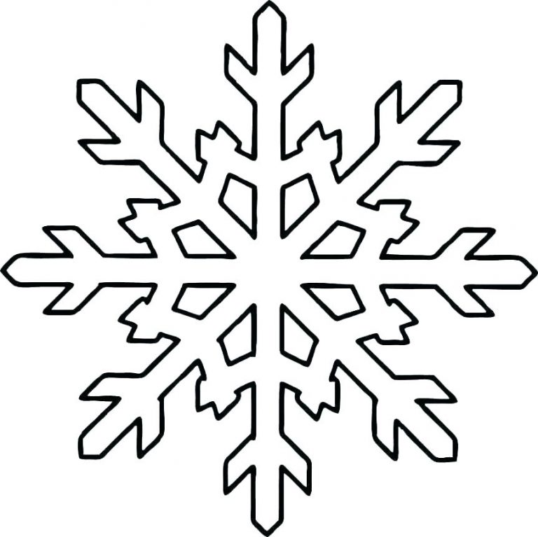 Easy Paper Snowflake Template Printable