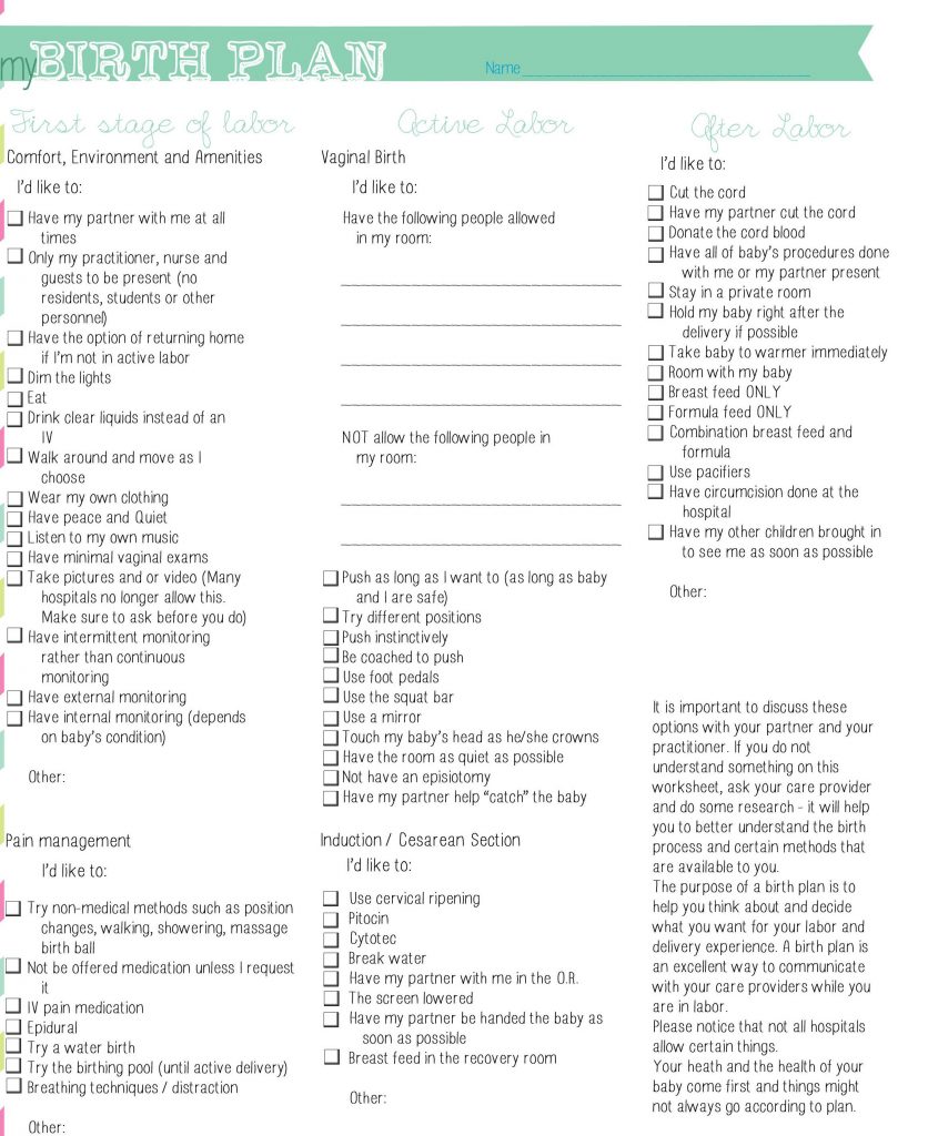 Birth Plan Template Birth Plan Template Birth Plan Bi - vrogue.co