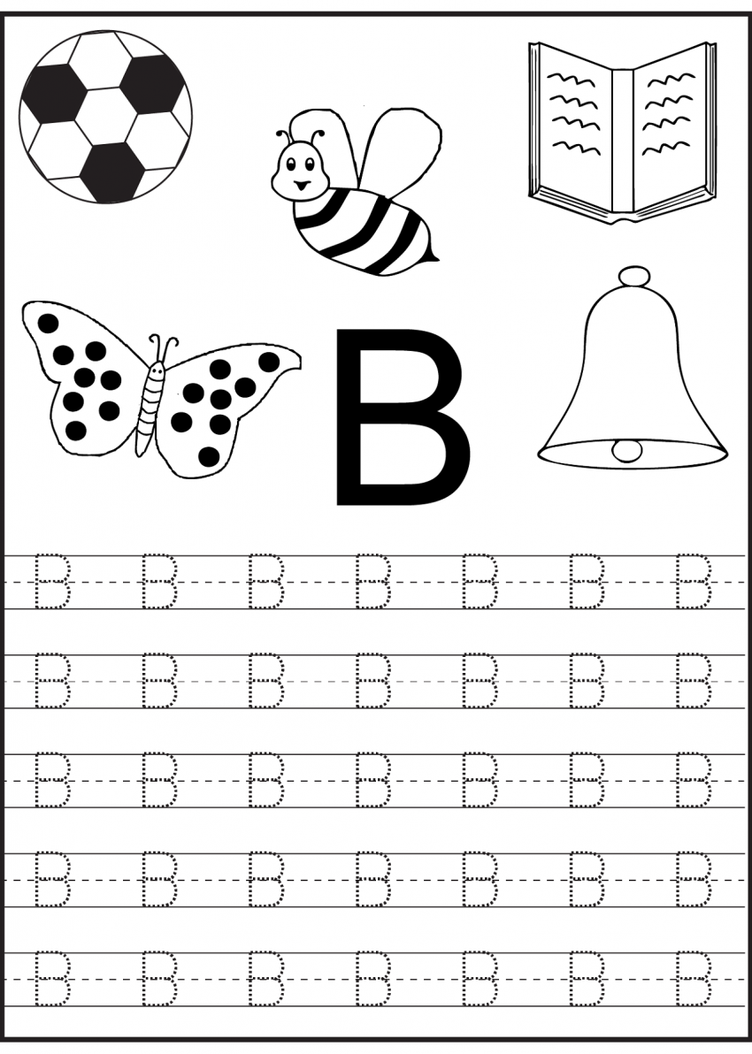 Printable Letter B Worksheets For Kindergarten Preschoolers Printable Letter B Worksheets For Kindergarten Preschoolers