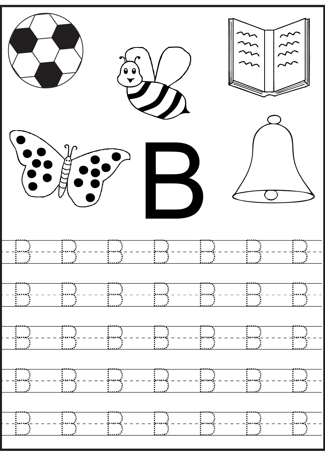 Letter B Printable Worksheets