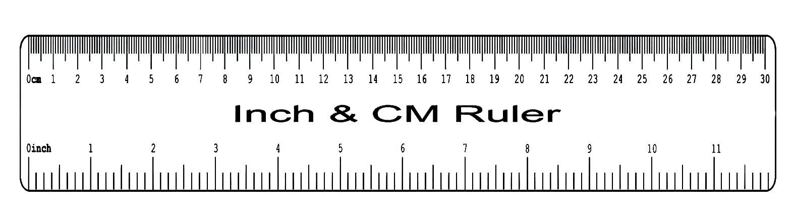 Printable 6 inch 12 inch Ruler Actual Size in Mm, Cm Scale